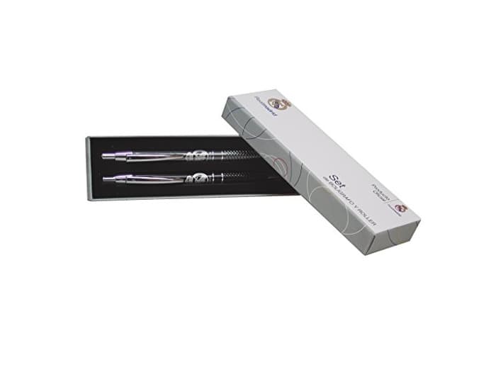 Producto Real Madrid SET-26-RM Set Bolígrafo y Roller Metal