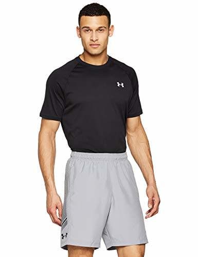 Fashion Under Armour Woven Graphic Short Pantalón Corto, Hombre, Gris