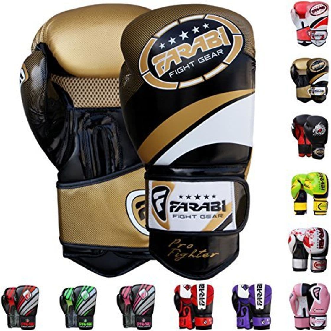 Producto Farabi Vento Boxing Gloves-Golden