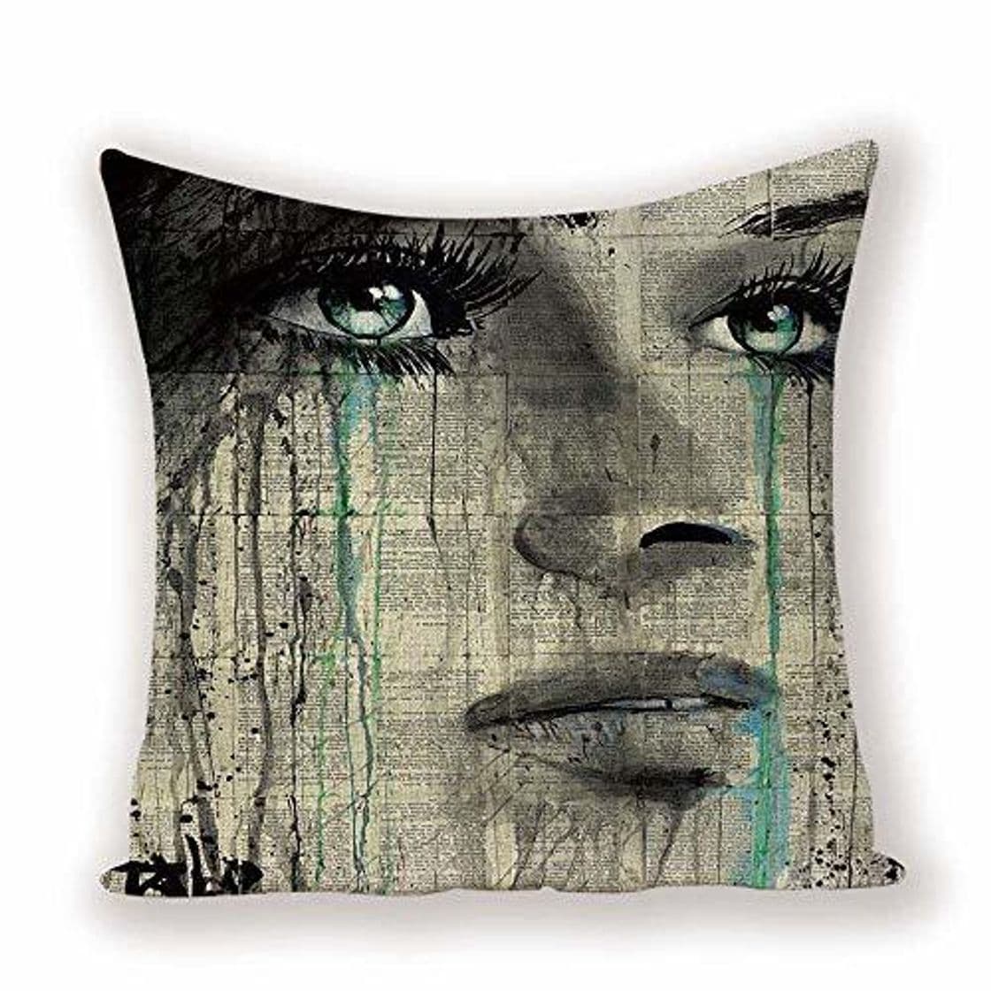 Producto TRASWOYS Throw Pillow Case Funda de Almohada Periódico Fondo Estilo vintage Cojines