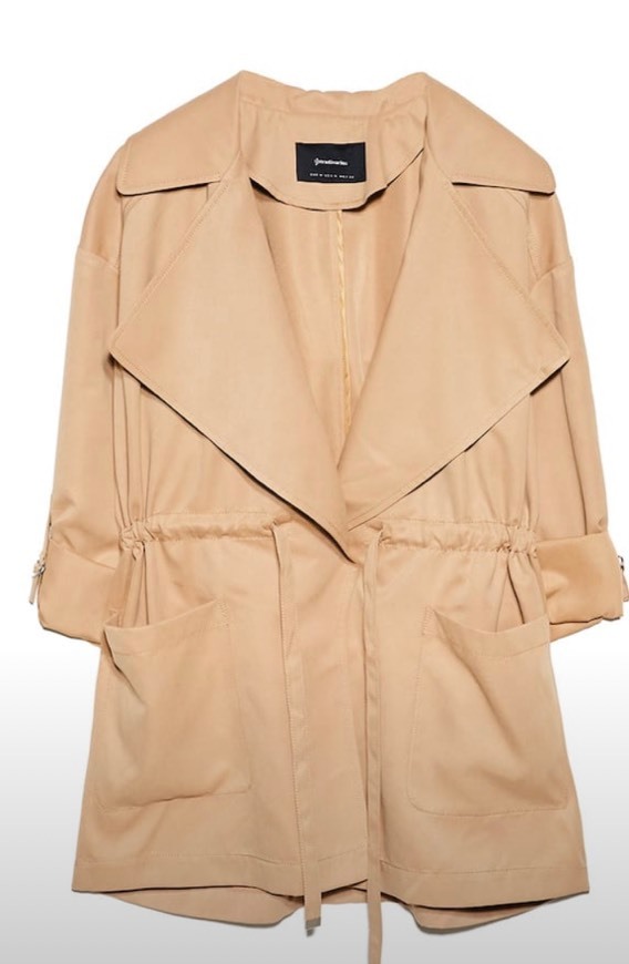 Moda Trench Fluido Curto 