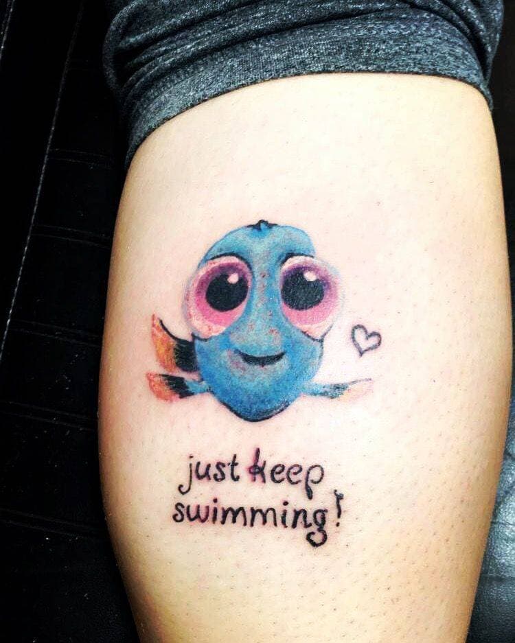 Fashion Tatuagem da dory 