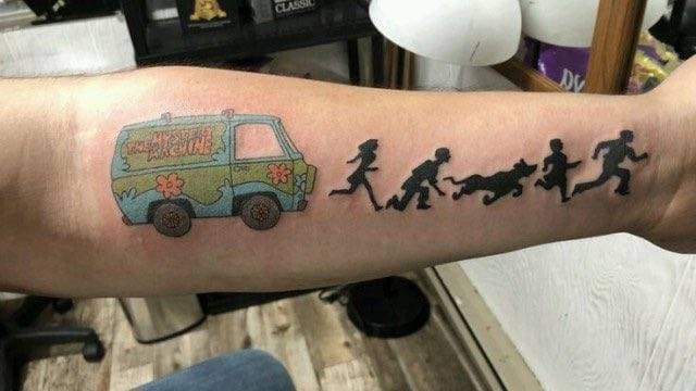 Fashion Tatuagem do Scooby-Doo !!