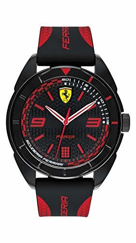 Moda Scuderia Ferrari Reloj Analógico para Hombre de Cuarzo con Correa en Silicona