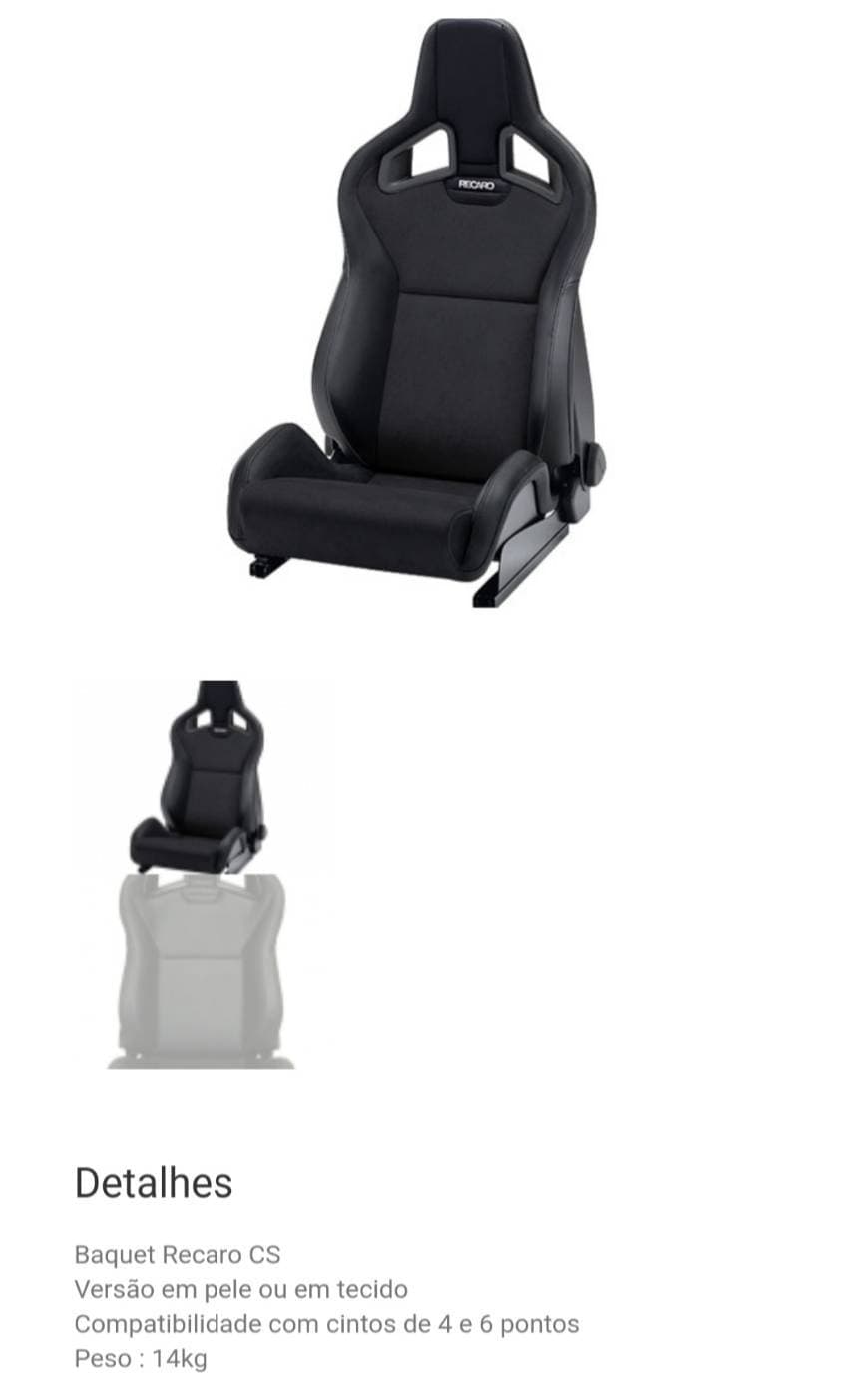 Fashion recaro cs