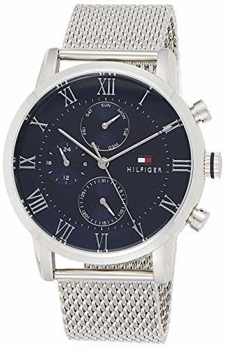 Moda Tommy Hilfiger Reloj Multiesfera para Hombre de Cuarzo con Correa en Acero