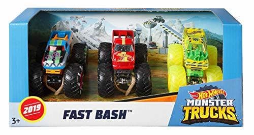 Producto Hot Wheels Monster Trucks Pack de 3 coches Dueling Doubles, modelos surtidos