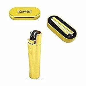 Producto Encendedor Clipper Metal con funda – dorado