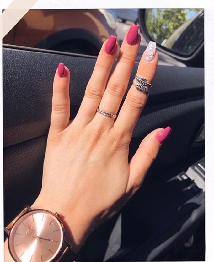 Moda Unhas rosa 