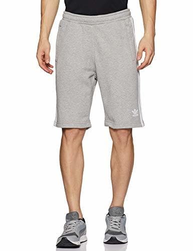 Fitness adidas Originals 3-Stripe Sht H Pantalones Cortos de Deporte, Hombre, Gris