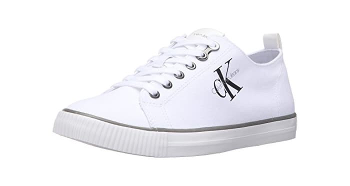 Moda Calvin Klein Jeans Arnold Canvas, Zapatillas para Hombre, Blanco