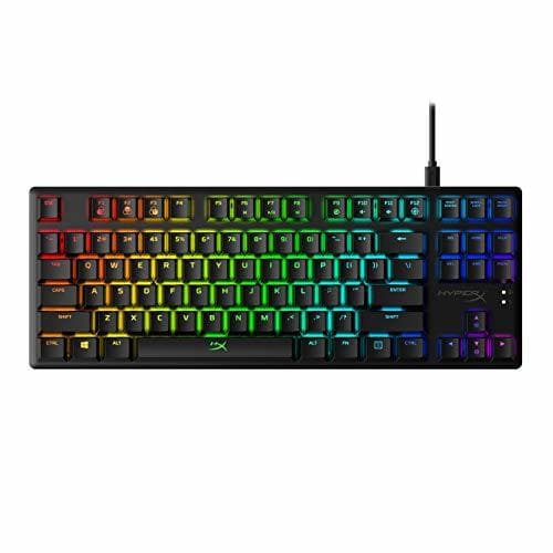 Electrónica HyperX HX-KB7RDX-US Alloy Origins Core, Teclado mecánico para Juegos RGB, Tenkeyless, interruptores