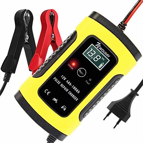 Product NWOUIIAY Cargador de Batería Coche Mantenimiento Automático Inteligente 6A 12V con Múltiples