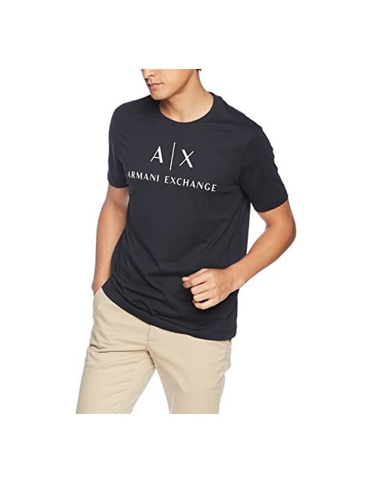 Fashion Armani Exchange 8nztcj Camiseta, Azul