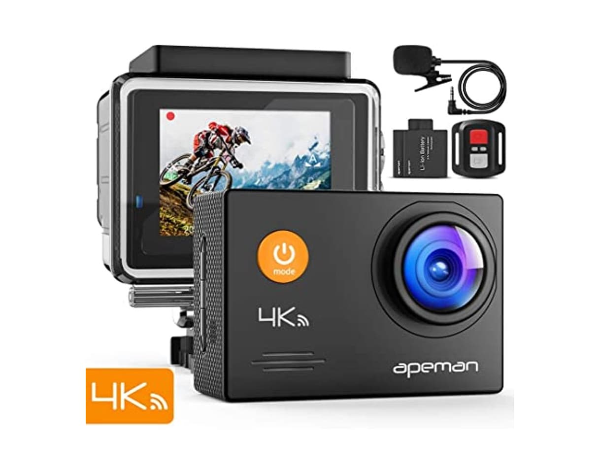 Product APEMAN A79 4K Action Camera 20MP WiFi External Microphone