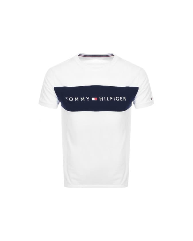 Moda Tommy Hilfiger Original Rib Camisa, Blanco