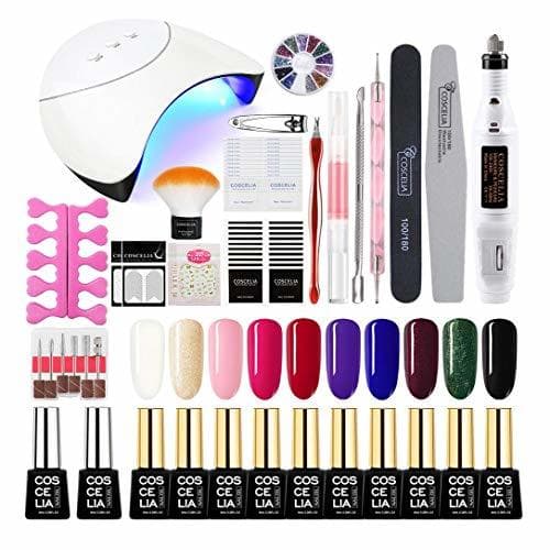 Product Saint-Acior Esmalte Semipermanente Soak off 8ml 10pcs Kit Uñas en Gel 36W