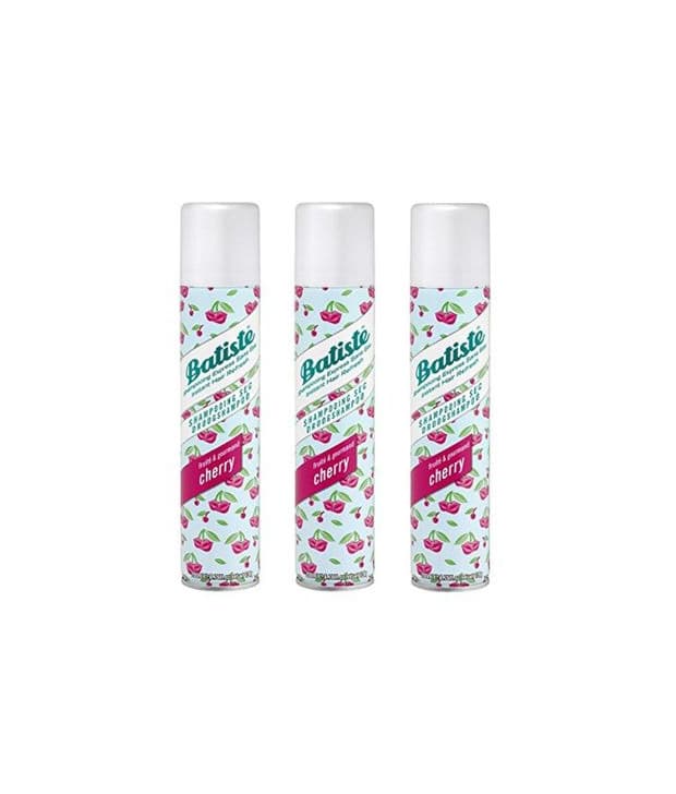 Beauty Batiste Cherry Dry Champú - 3 Recipientes de 200 ml - Total