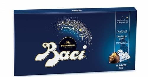 Product BACI PERUGINA Box 225g Classico Dark FINE Chocolate Truffle with Hazelnuts