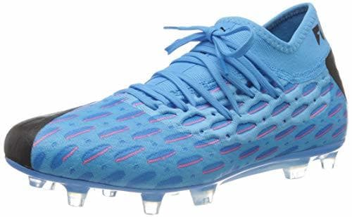 Moda PUMA Future 5.2 Netfit FG/AG, Botas de fútbol para Hombre, Azul