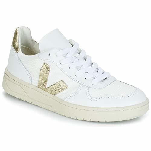 Fashion VEJA V10 B Mesh White Gold Talla 37