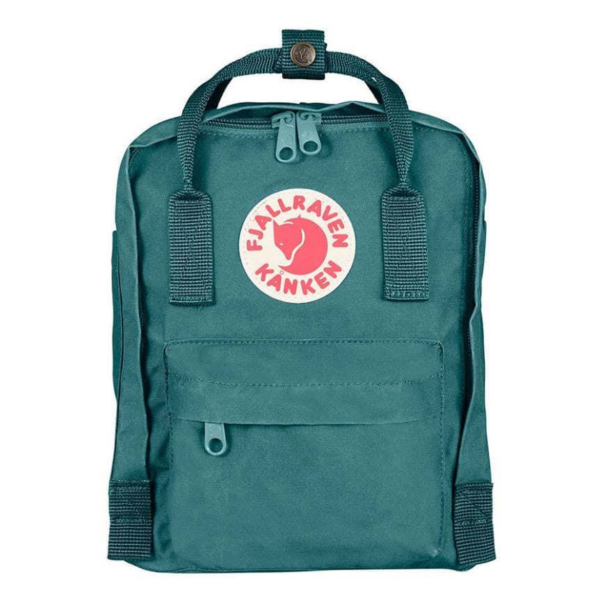 Fashion Mochila Fjällräven Kanken Mini 7 L cinzenta e verde