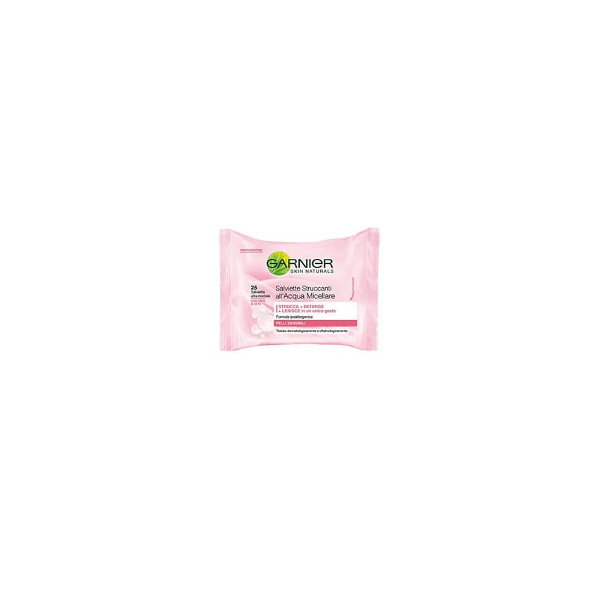 Beauty Toallitas desmaquillantes de agua micelar para pieles sensibles de Garnier