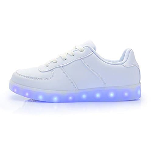 Lugar DoGeek Zapatos Led Niñas Deortivos para 7 Color USB Carga LED Luz