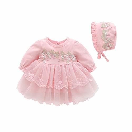 Product K-youth Vestido de Tul con Bordado para Niñas Primavera Niños para 0-18