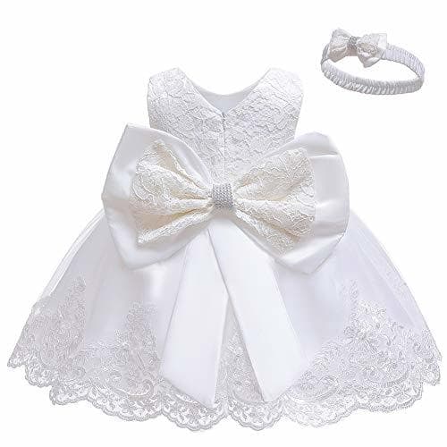 Producto LZH Bebé Infantil Niñas Vestido de Bautizo de Cumpleaños Bautismo Vestido de