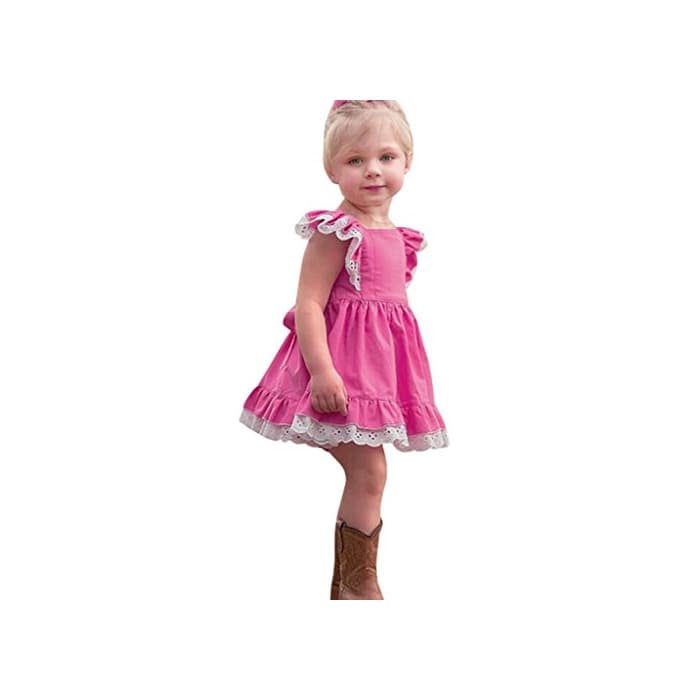 Producto K-youth Verano Vestidos para niña Vestidos Bebe niñas Ceremonia Sin Mangas Encaje