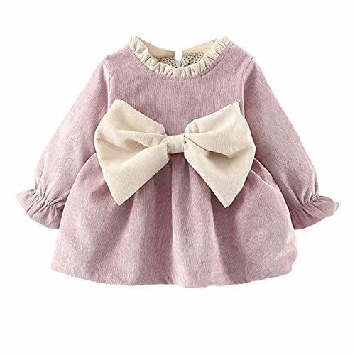 Producto K-youth Vestidos para Niñas Vestido Bebe Niña Invierno Recien Nacido Vestido de