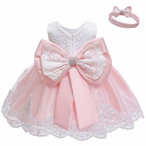 Product LZH Bebé Infantil Niñas Vestido de Bautizo de Cumpleaños Bautismo Vestido de