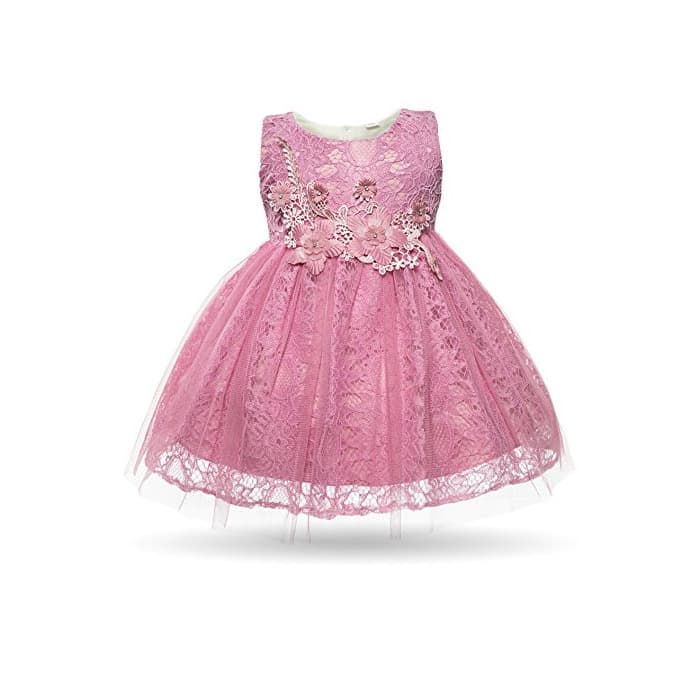 Producto CIELARKO Vestido de Fiesta de Bebé Niña Flores Encaje Sin Mangas Ropa