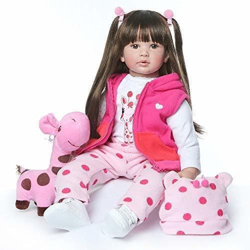 Producto Amyove 60cm Boneca Reborn Muñeca de Vinilo de Silicona Suave Muñeca Reborn