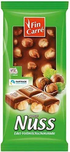 Product Fin Carre Precious milk chocolate with whole hazelnuts