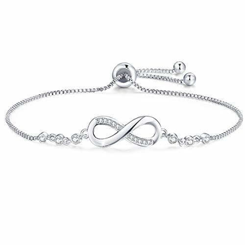 Producto Tusuzik Infinito Simbolo Pulsera para Mujer Plata de Ley 925 Chapado en