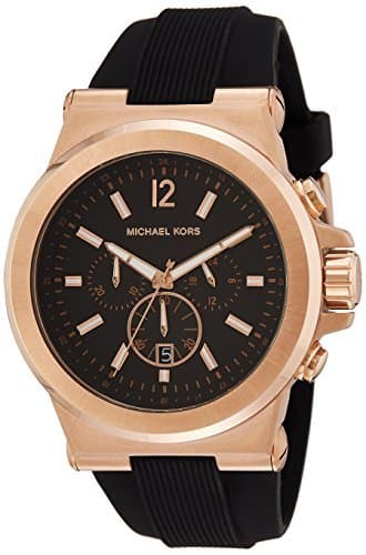 Moda Michael Kors Reloj Cronógrafo para Hombre de Cuarzo con Correa en Silicona