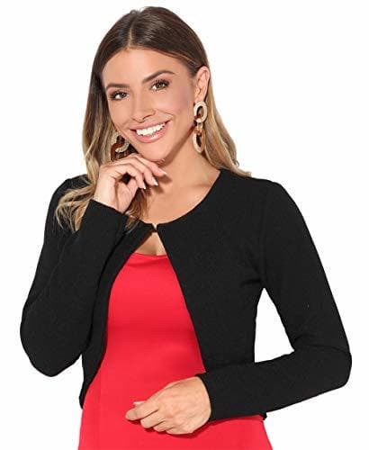 Product Chaqueta Corta Mujer Boda Fiesta Formal Vestir Elegante Traje Manga Larga Joven