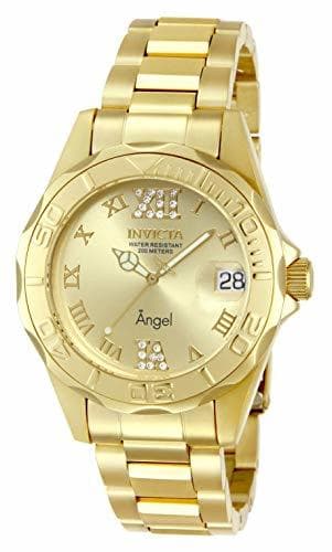 Product Invicta 14397 Angel Reloj para Mujer acero inoxidable Cuarzo Esfera oro