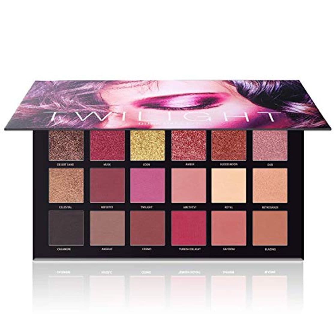 Product Paleta de sombras de ojos de 18 colores con purpurina resistente al