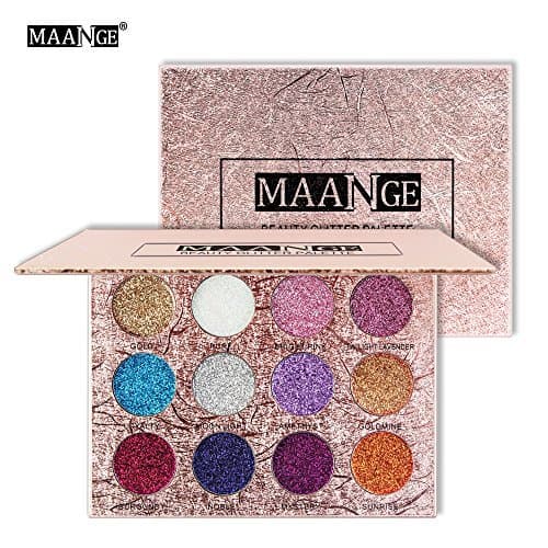 Product Maange Sombras de Ojos Paletas de Maquillaje de 12 Colores Sombras de