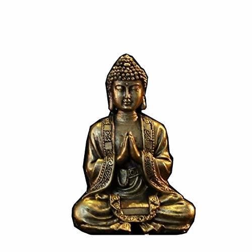 Lugar Zen Light Buda meditación Dorada Figura Decorativa