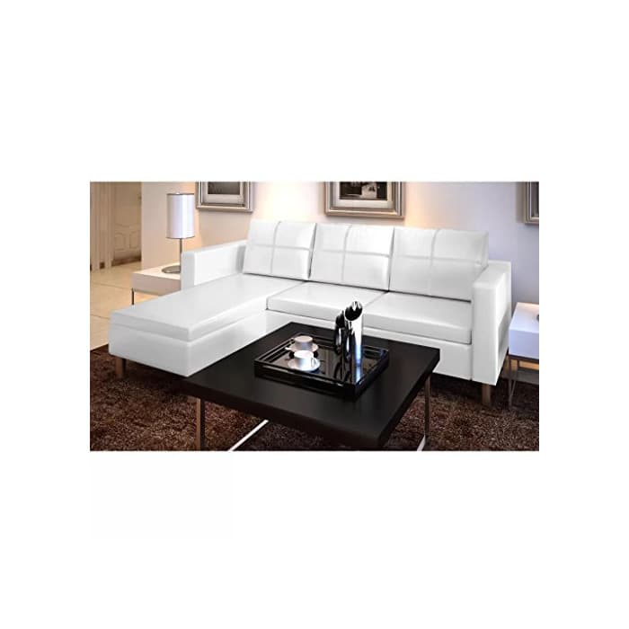 Producto UnfadeMemory Sofá de 3 Plazas con Chaise Longe,Sofá de Salon,Decoración de Hogar,Cojines