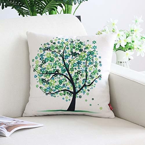 Product tgbvr Abstract Tree Hug Pillowcase Green Leaf Pillow Case Floating Window Model