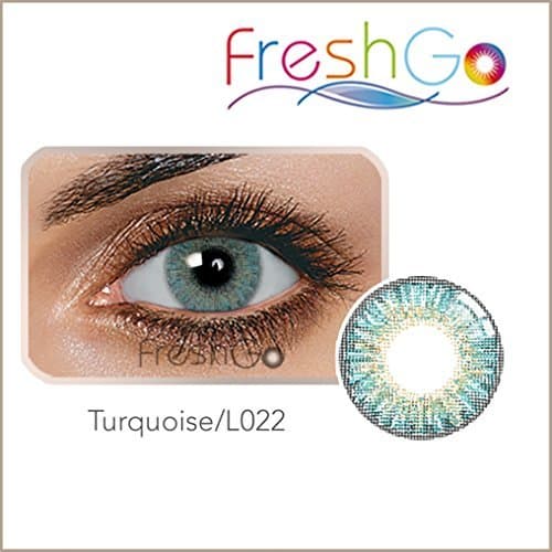 Producto Colores Contacto lente, turquesa, suave, sin grosor como