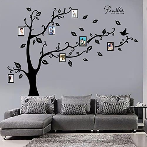 Place decalmile Gran Vinilo Árbol Pegatinas de Pared DIY Marco de Fotos Familiares