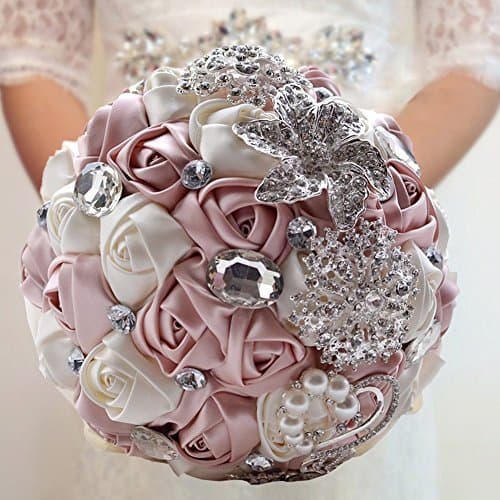 Producto Fouriding Bouquet de Lujo Nupcial de la Boda Ramo de Flores Rose