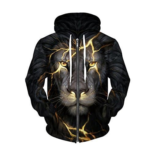 Product Sudaderas con Capucha Otoño Moda Animal Impresión 3D Las Parejas Visten Uniformes