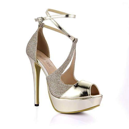 Producto CHMILE CHAU-Zapatos para Mujer-Sandalias de Tacon Alto de Aguja-Sexy-Elegantes-Novia o Dama-Boda-Nupcial-Vestido de